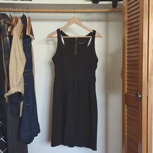 Cynthia Rowley mid lenth black racerback dress with pockets